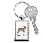 Boston Terrier Key Chain (Rectangle)