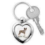 Boston Terrier Key Chain (Heart)