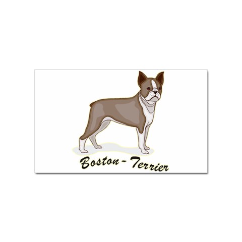 Boston Terrier Sticker (Rectangular) from ArtsNow.com Front