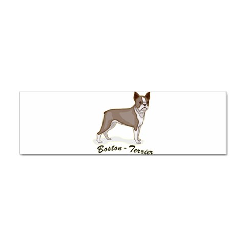 Boston Terrier Sticker (Bumper) from ArtsNow.com Front