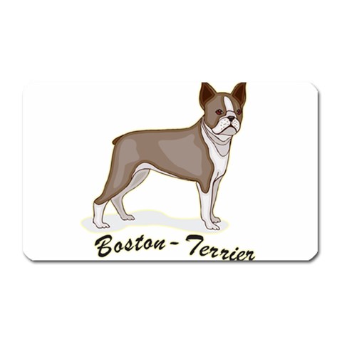 Boston Terrier Magnet (Rectangular) from ArtsNow.com Front