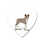 Boston Terrier Magnet (Heart)