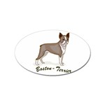 Boston Terrier Sticker Oval (10 pack)