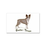 Boston Terrier Sticker Rectangular (10 pack)