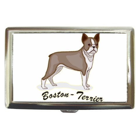 Boston Terrier Cigarette Money Case from ArtsNow.com Front