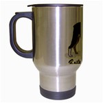 Boston Terrier Travel Mug (Silver Gray)