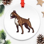 Boxer Ornament (Round)