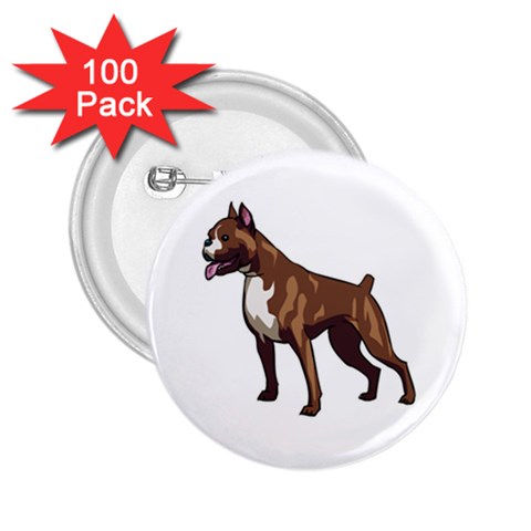 Boxer 2.25  Button (100 pack) from ArtsNow.com Front