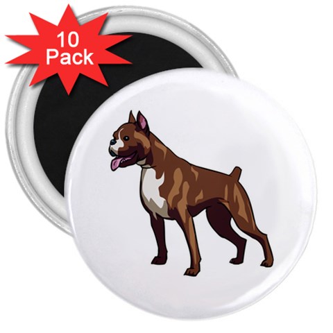 Boxer 3  Magnet (10 pack) from ArtsNow.com Front