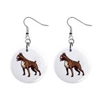 Boxer 1  Button Earrings