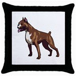 Boxer Throw Pillow Case (Black)