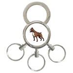 Boxer 3-Ring Key Chain