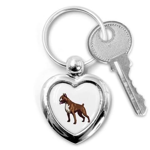 Boxer Key Chain (Heart) from ArtsNow.com Front