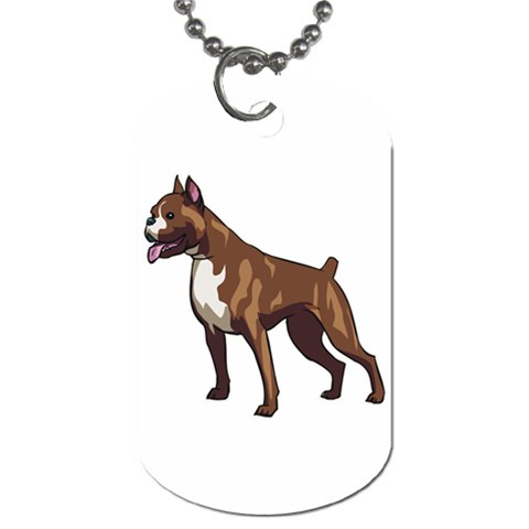 Boxer Dog Tag (Two Sides) from ArtsNow.com Front