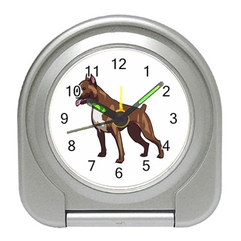 Boxer Travel Alarm Clock from ArtsNow.com Front