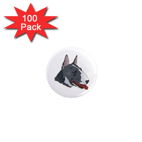 Bull Terrier 1  Mini Magnet (100 pack)  from ArtsNow.com Front