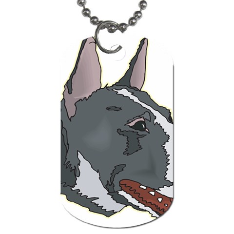 Bull Terrier Dog Tag (Two Sides) from ArtsNow.com Back