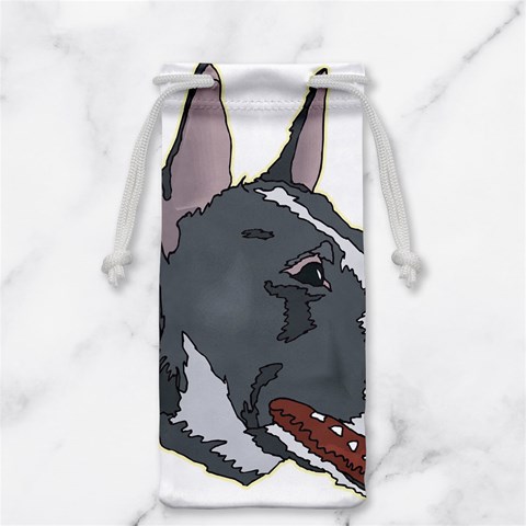 Bull Terrier Jewelry Bag from ArtsNow.com Back