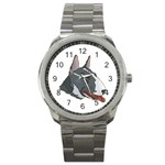 Bull Terrier Sport Metal Watch