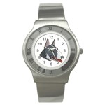 Bull Terrier Stainless Steel Watch