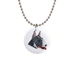 Bull Terrier 1  Button Necklace