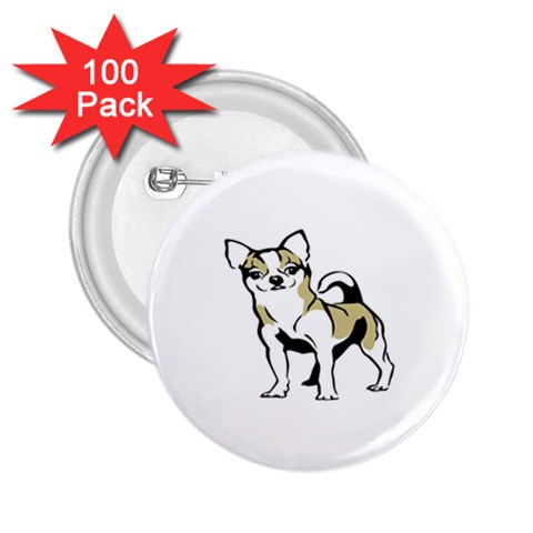 Chihuahua 2.25  Button (100 pack) from ArtsNow.com Front