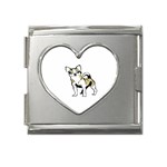 Chihuahua Mega Link Heart Italian Charm (18mm)