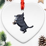 Chihuahua Ornament (Heart)