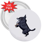 Chihuahua 3  Button (100 pack)