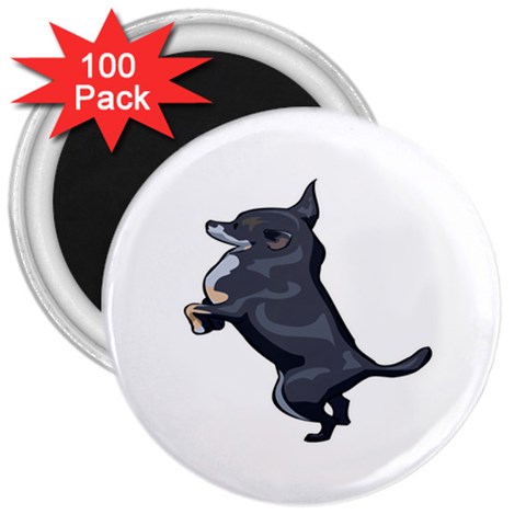 Chihuahua 3  Magnet (100 pack) from ArtsNow.com Front