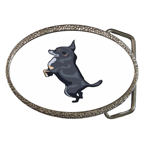 Chihuahua Belt Buckle from ArtsNow.com Front