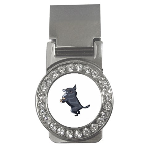 Chihuahua Money Clip (CZ) from ArtsNow.com Front