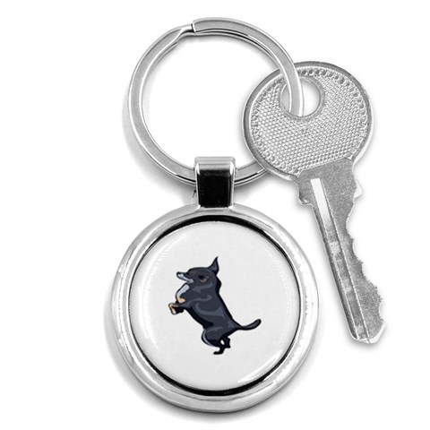 Chihuahua Key Chain (Round) from ArtsNow.com Front