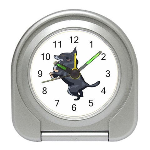 Chihuahua Travel Alarm Clock from ArtsNow.com Front