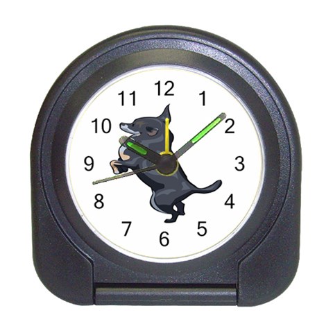 Chihuahua Travel Alarm Clock from ArtsNow.com Front