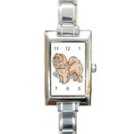 Chow Chow Rectangular Italian Charm Watch