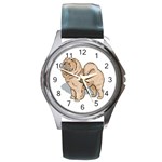 Chow Chow Round Metal Watch