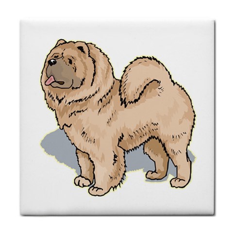 Chow Chow Tile Coaster from ArtsNow.com Front