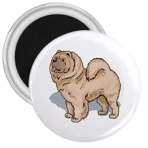 Chow Chow 3  Magnet from ArtsNow.com Front