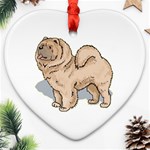 Chow Chow Ornament (Heart)