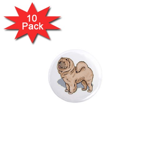 Chow Chow 1  Mini Magnet (10 pack)  from ArtsNow.com Front