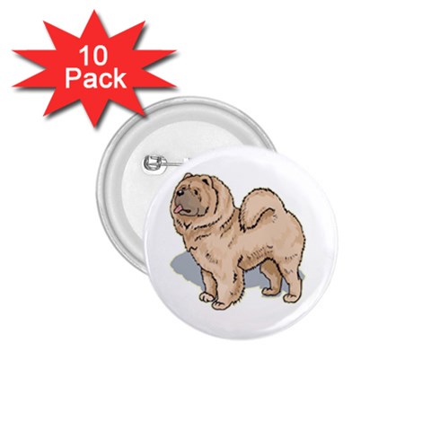 Chow Chow 1.75  Button (10 pack)  from ArtsNow.com Front