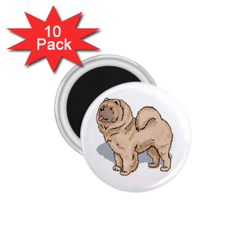 Chow Chow 1.75  Magnet (10 pack)  from ArtsNow.com Front