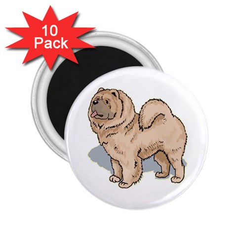 Chow Chow 2.25  Magnet (10 pack) from ArtsNow.com Front