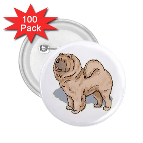 Chow Chow 2.25  Button (100 pack) from ArtsNow.com Front