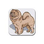 Chow Chow Rubber Coaster (Square)