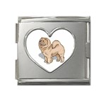 Chow Chow Mega Link Heart Italian Charm (18mm)