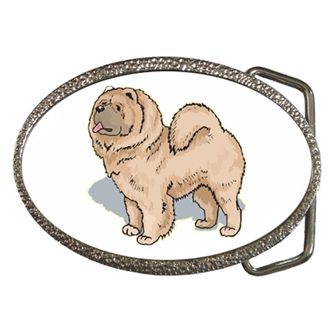 Chow Chow Belt Buckle from ArtsNow.com Front