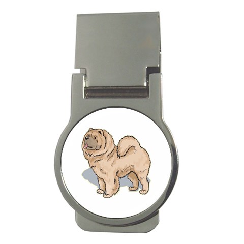 Chow Chow Money Clip (Round) from ArtsNow.com Front