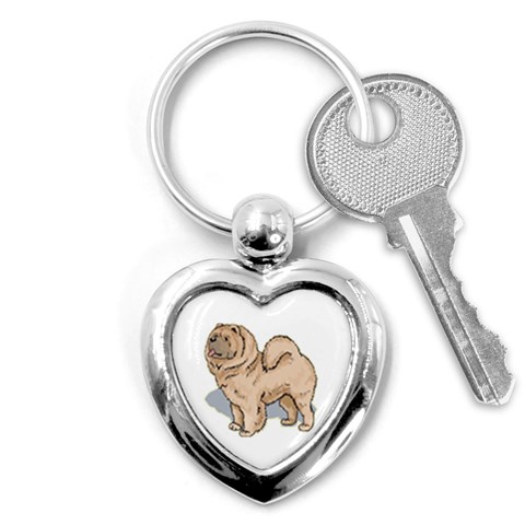 Chow Chow Key Chain (Heart) from ArtsNow.com Front